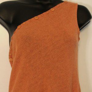Timeless Asymmetric Orange Crop Top
